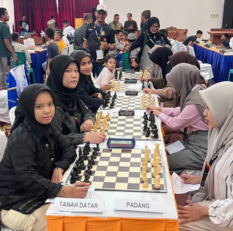 Hafiza Aulia Putri saat pertandingan final perorangan hingga beregu putri. (Chandra antoni)